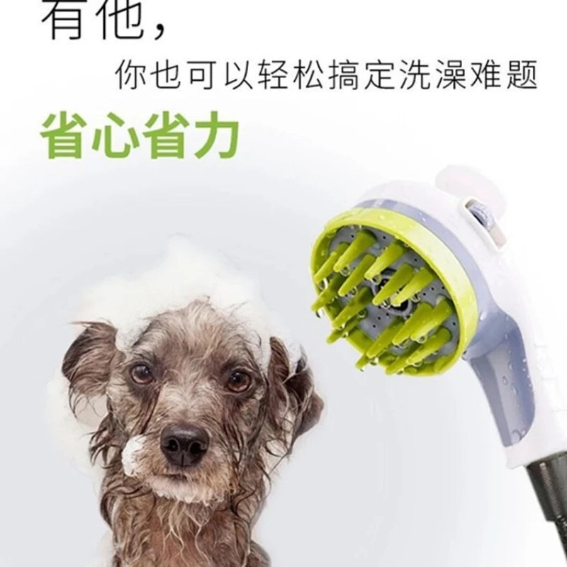 Pet showerhead, specially designed for dogs, shower spray, water faucet, pressure-increasing nozzle, foaming device, reinforced