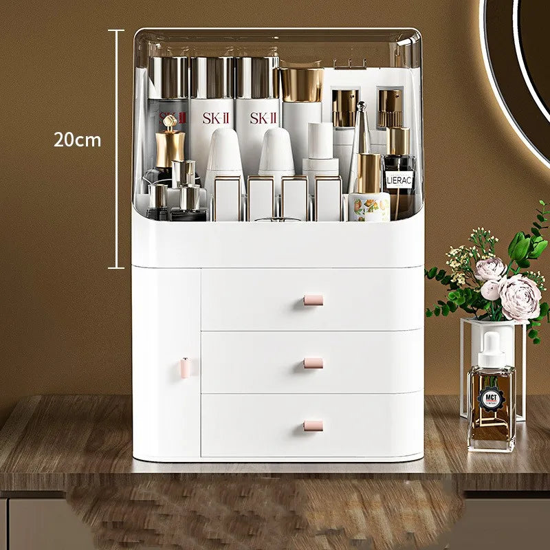 Multifunctional Cosmetic Box Transparent Makeup Jewelry Drawer Organizer Home Storage Boxs Travel Cosmetic Organizer