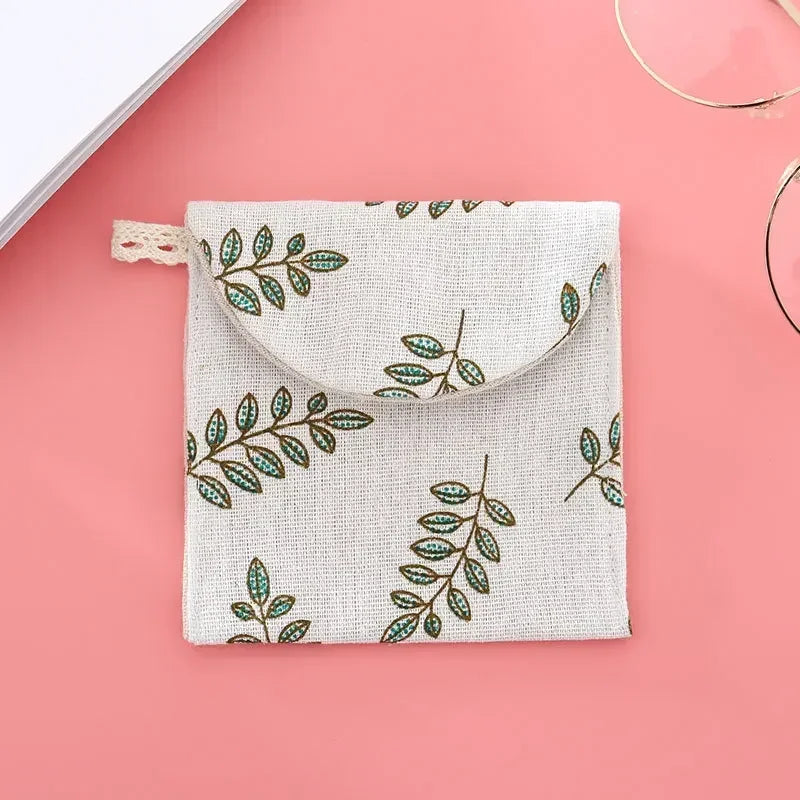 Women Cosmetic Organizer Sanitary Napkin Storage Bag Girls Ladies Cute Coin Card Makeup Storage Pouch Small Cosmetic Bags