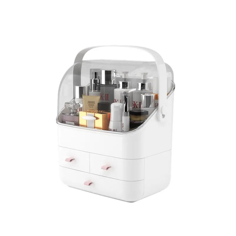 Multifunctional Cosmetic Box Transparent Makeup Jewelry Drawer Organizer Home Storage Boxs Travel Cosmetic Organizer