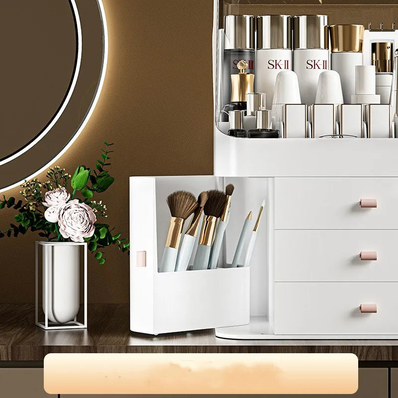 Multifunctional Cosmetic Box Transparent Makeup Jewelry Drawer Organizer Home Storage Boxs Travel Cosmetic Organizer