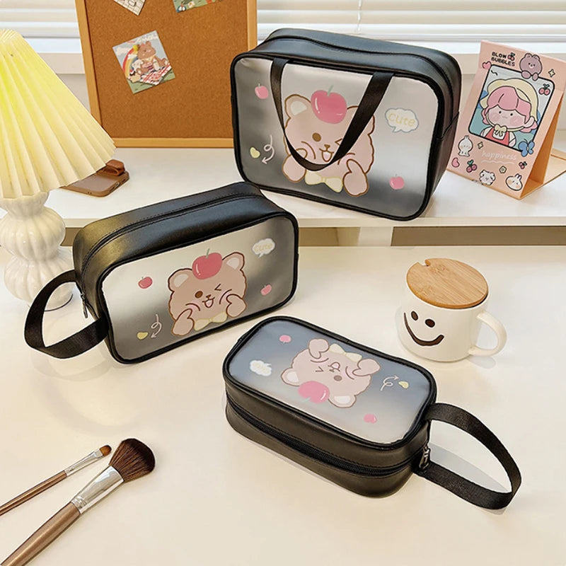 Transparent Cosmetic Bag - Travel Organizer, Fashion Small/Medium/Large Toiletry Bags, Makeup Pouch Storage
