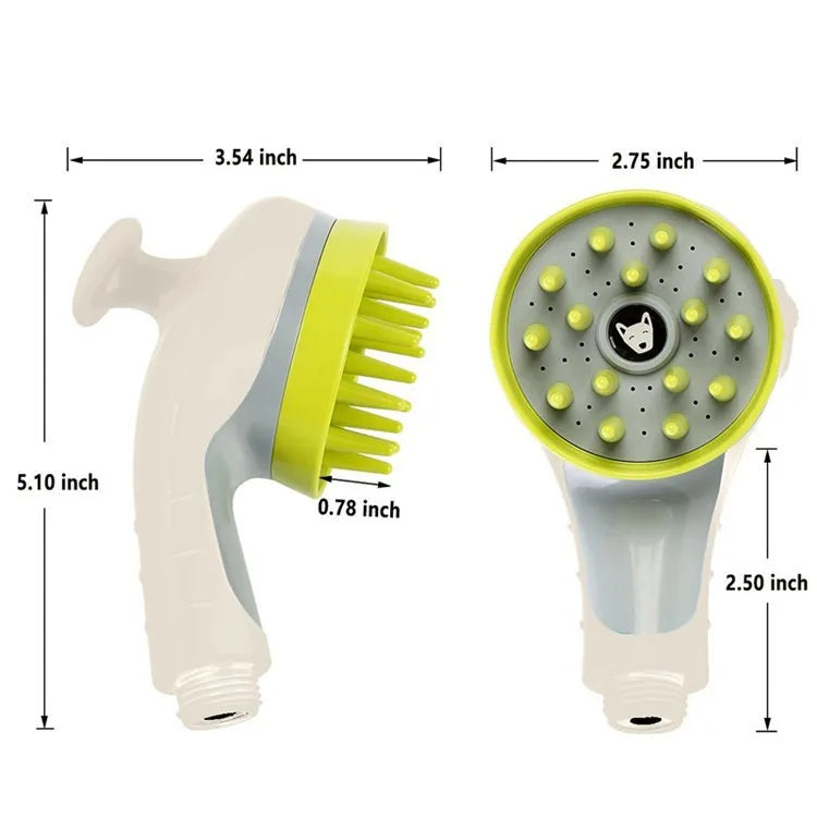 Pet showerhead, specially designed for dogs, shower spray, water faucet, pressure-increasing nozzle, foaming device, reinforced