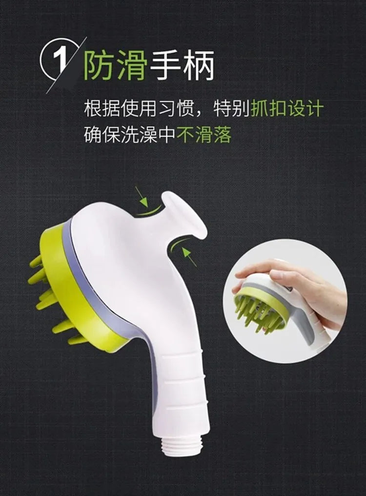 Pet showerhead, specially designed for dogs, shower spray, water faucet, pressure-increasing nozzle, foaming device, reinforced