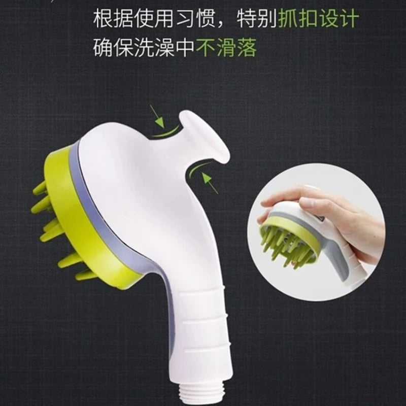 Pet showerhead, specially designed for dogs, shower spray, water faucet, pressure-increasing nozzle, foaming device, reinforced