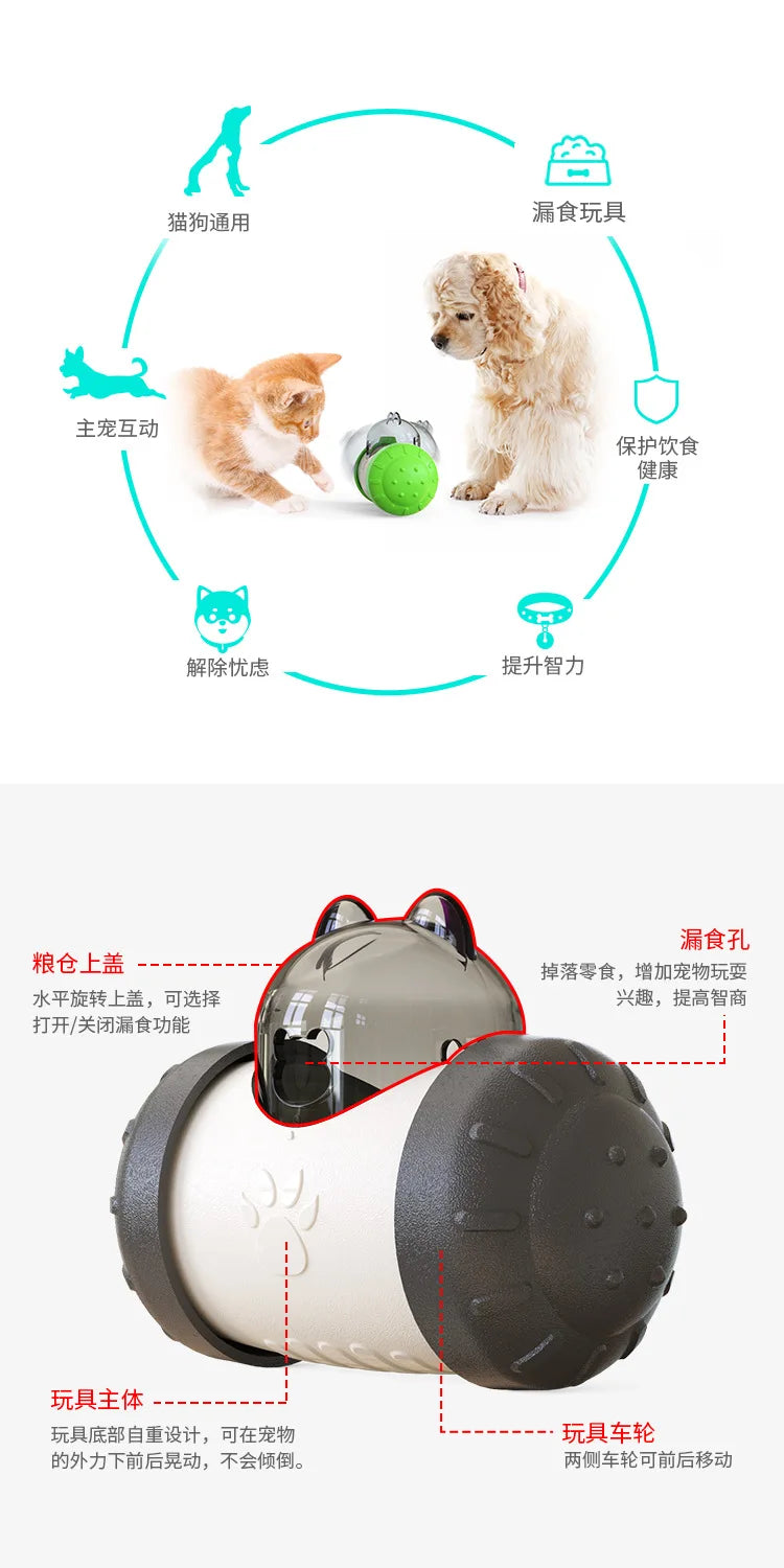 Hot selling and popular pet products, such as the Bulldog Puzzle, Slow Food Leakage Ball, Pet Dog Toy, Capture Rolling Puppy Toy