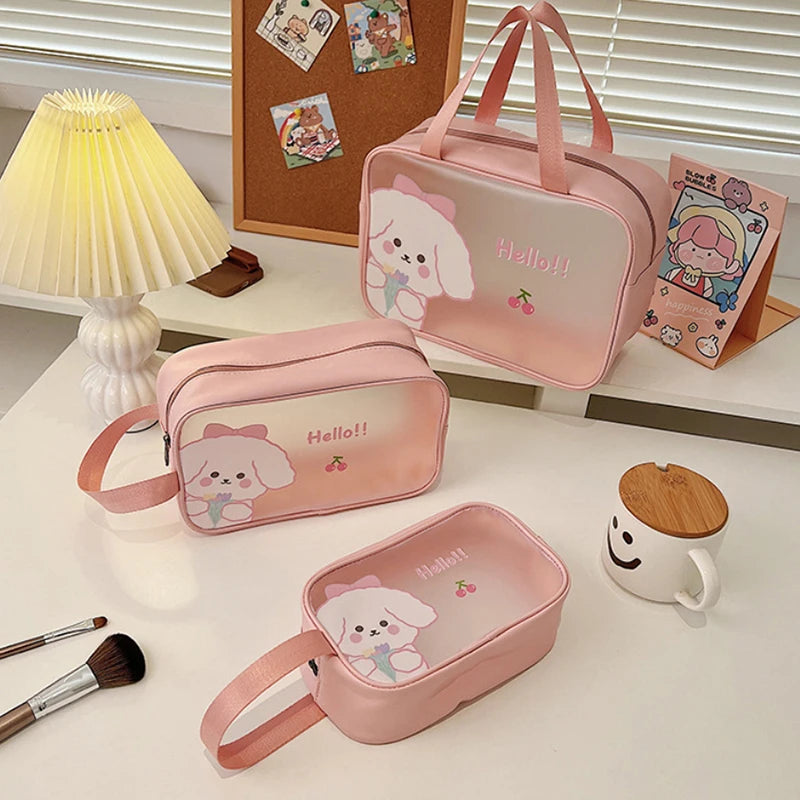 Transparent Cosmetic Bag - Travel Organizer, Fashion Small/Medium/Large Toiletry Bags, Makeup Pouch Storage